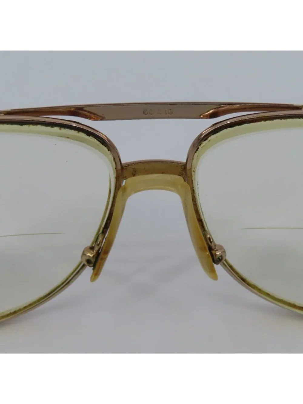 VTG Marcolin Marchon 900-F9 Gold Silver Metal Eyeglasses Glasses Frames Italy